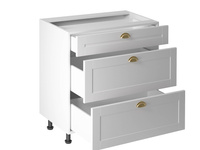 Szafka Kuchenna Dolna 3 Szuflady D80S3 Linea White Biały Mat