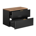 Szafka 80 cm ADEL BLACK z blatem 