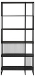 Actona Regał Wysoki Strington Metalowy Stelaż Czarny Mat