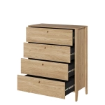 COZY CZ-03 - Komoda 4 Szuflady Dąb Olejowany