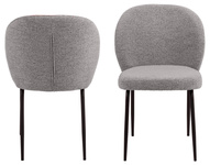 Actona Krzesło Tapicerowane Patricia Szare