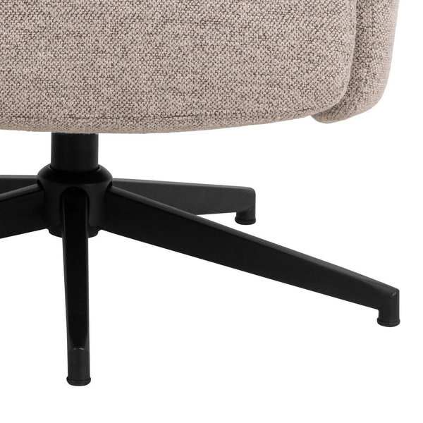 Actona Fotel Wypoczynkowy z Podnóżkiem London Beżowy