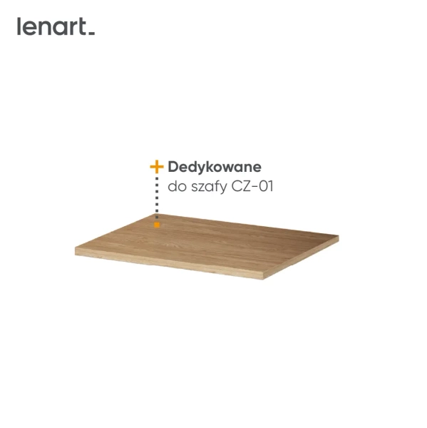 COZY CZ-08 - Dodatkowe 2 Półki Do Szafy COZY CZ-01 Dąb Olejowany