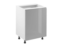 Szafka Kuchenna Dolna 1-drzwiowa Lewa D60-L Aspen Grey Szary Połysk