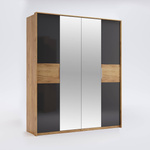 Ramona RA-14-LV - Szafa 4-drzwiowa z Lustrem Dąb Craft Lava Mat