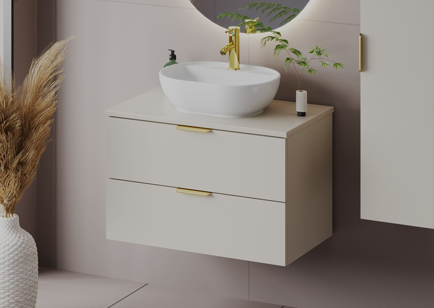 PILE-01 Szafka Pod Umywalkę 2S 80 cm Cashmere