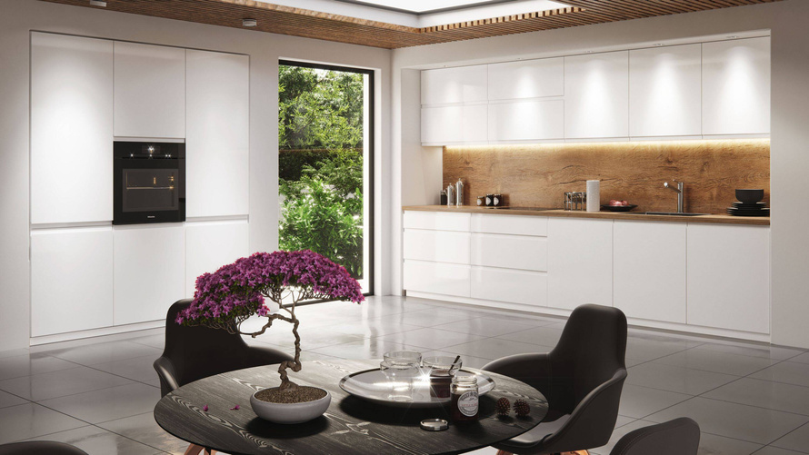 Szafka Kuchenna Dolna 1-drzwiowa Lewa D40-L Aspen White Biały Połysk