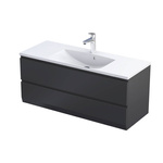 Oristo BRYLANT UNI Szafka z umywalką 120 cm czarny mat