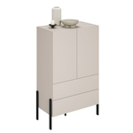 Jukon S - Bieliźniarka 2D2S Kaszmir Czarne Metalowe Nogi