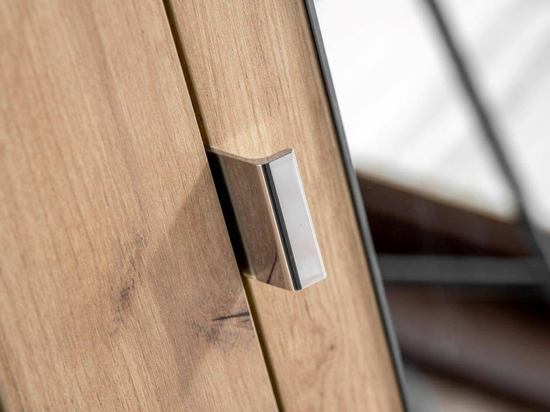 Szafka z umywalką 80 cm Capri dąb 821 z białym blatem