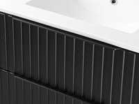 Astor Zestaw Amy 60 cm Szafka z Umywalką Czarny Mat