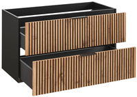 Szafka pod umywalkę 100 cm 2S Xilo Black Wotan