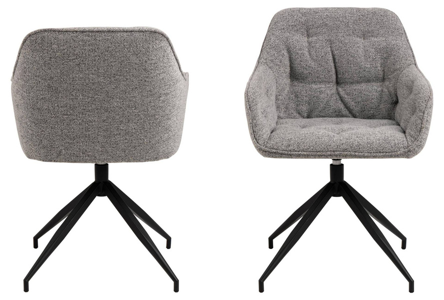 Actona Krzesło Z Podłokietnikiem Brooke Szare