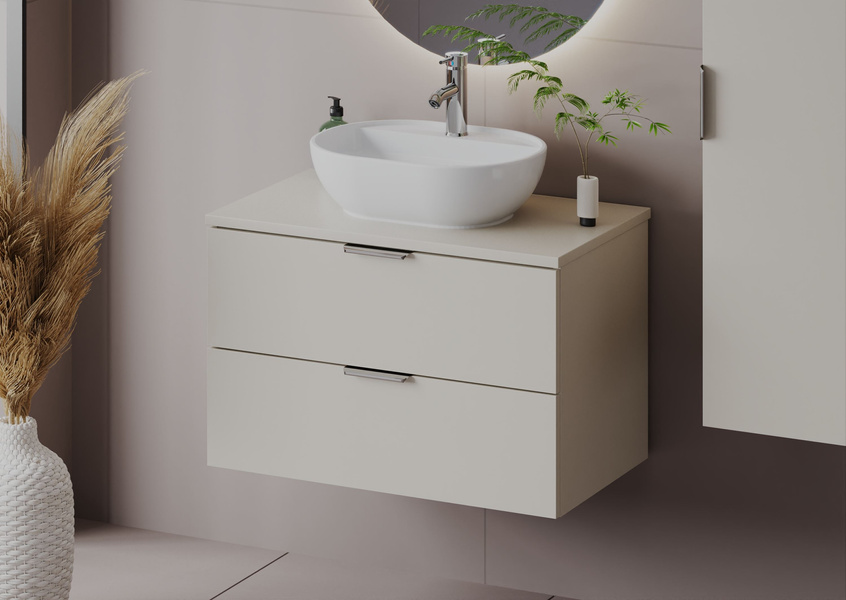 PILE-01 Szafka Pod Umywalkę 2S 80 cm Cashmere