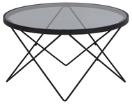 Cuxton czarny okagły stolik kawowy