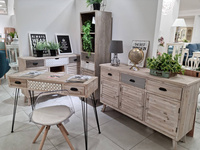 Loano 03D Komoda 3D/3S w stylu retro bielona drewno/mdf