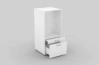 Aza - Zabudowa na Pralkę/Suszarkę 1S1P Biały Mat