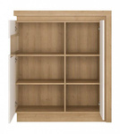 Lyon LYOV04L - Witryna Lewostronna 2-drzwiowa Dąb Riviera Jasna/Biała_01