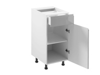 Szafka Kuchenna Dolna 1D1S Prawa D40S1-P Aspen Grey Szary Połysk