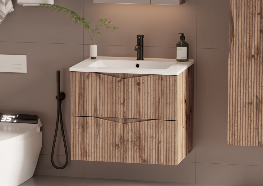 CLEO-02 - Szafka pod Umywalkę 2S 60 cm Dąb Wotan