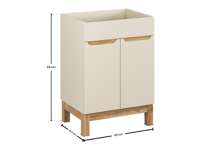 Szafka Pod Umywalkę 60 cm 2D Bali Cashmere