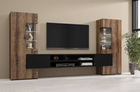 Coby Meblościanka Dąb Monastery / Czarny Onyks