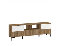 Ricko RIKF02 - Komoda RTV 2D1K Biała/Dąb Coast Evoke