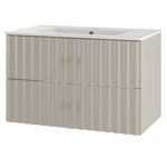 AQUA-01 - Szafka z Umywalką 2S 80cm Kaszmir Zestaw-3