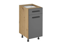 Szafka Kuchenna Dolna 1D1S D40S1 P/L Uchwyt Klasyczny Langen Grey