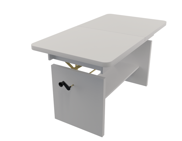 JANEK - Ławostół Ława Rozkładana Stolik Kawowy Biel Alpejska