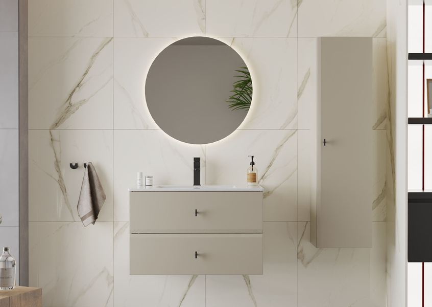 RAY-01 - Szafka pod Umywalkę 2S 80 cm Kaszmir mat