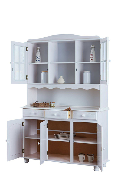 Kredens SIENA drewniany biały