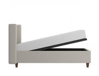 Amarillo Zenna Z4150 - Łóżko Tapicerowane 140 cm ze Stelażem Jedwabisty Beż