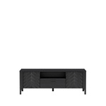 MALUMI-5 - Komoda RTV 2D1S Czarny Painflow