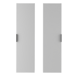 PILE-03 - Słupek Wysoki 1-drzwiowy Biały Mat