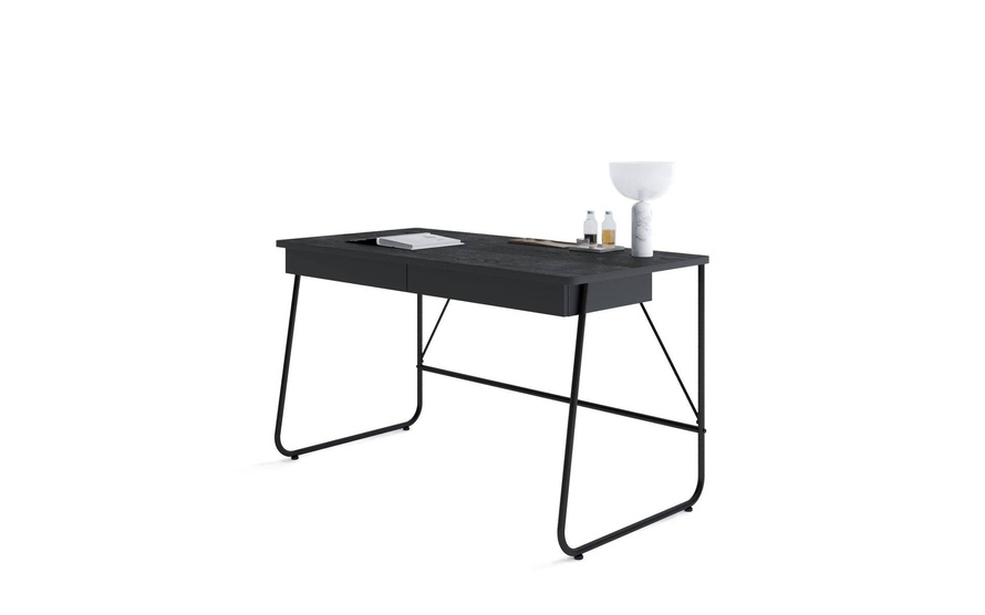 MATCH MB-01 - Biurko 2 Szuflady Czarny Mat