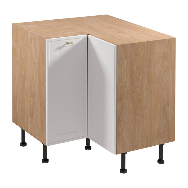 Szafka Kuchenna Dolna 2D Narożna Sorento D90N Puccini Biały Mat Ramka