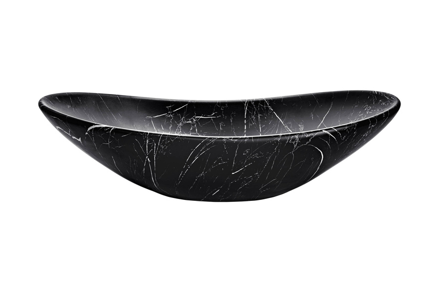 Umywalka Nablatowa Ceramiczna UN-LENA-MB2 Czarny Mat