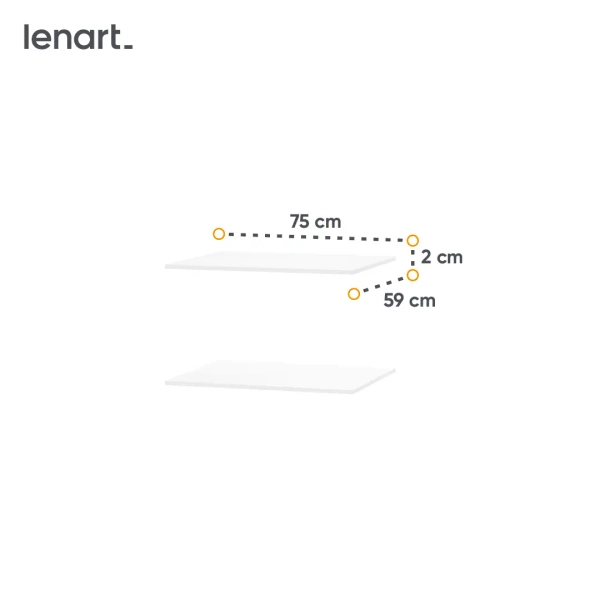 MAXI MX-15 - Dodatkowe 2 Półki Do Szafy MAXI MX-05