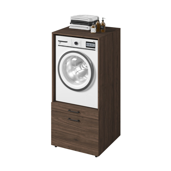 Aza - Zabudowa na Pralkę/Suszarkę 1S1P Orzech Villa