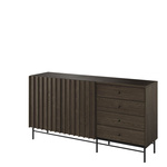 PIEMONTE PE-07 - Komoda 2D4S Jesion Portland/Czarny