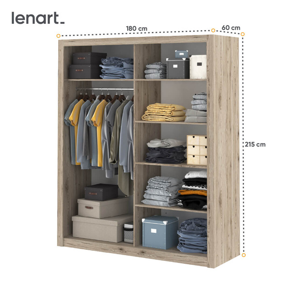 IDEA ID-03 - Szafa Przesuwna 2-drzwiowa San Remo