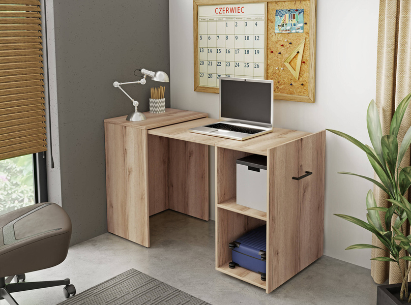 Smart – Biurko Rozsuwane Dąb Grand Naturalny_01