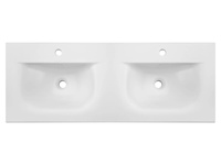 Zestaw Szafka z Podwójną Umywalką Meblową 120 cm i 2 Półsłupki oraz 2 Lustra i Sedes Talia Casella Czarny Mat