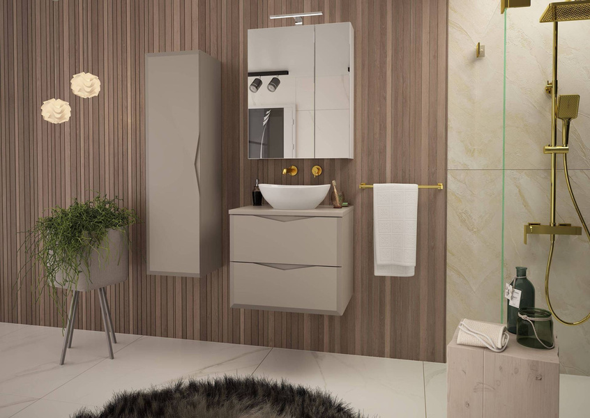 DELICA-03 - Słupek Wysoki 1-drzwiowy 130cm Kaszmir