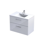 Oristo Szafka z Umywalką GEO 80 cm Biały Połysk