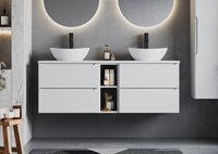 ETNA-02 Szafka pod Umywalkę 2S 60 cm Biały Mat Biały Połysk