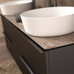 Oristo Szafka pod Umywalkę ETNA UNI 80 cm Czarny