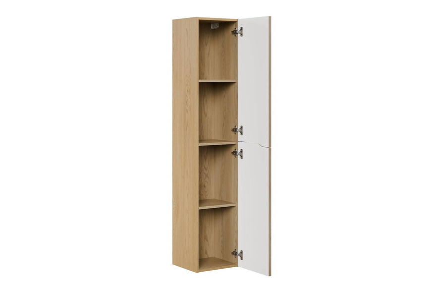 Zestaw Szafka Pod Umywalkę z Blatem 60 cm i Słupek Wysoki Nordic Cremona