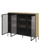 TREND TR-08 - Komoda 3-drzwiowa Z Oświetleniem Dąb Artisan